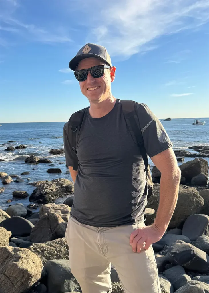 Julian Miller owner of Coastal Explorer USA at the Tide Pools